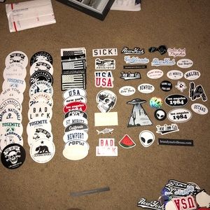 my brandy melville sticker collection